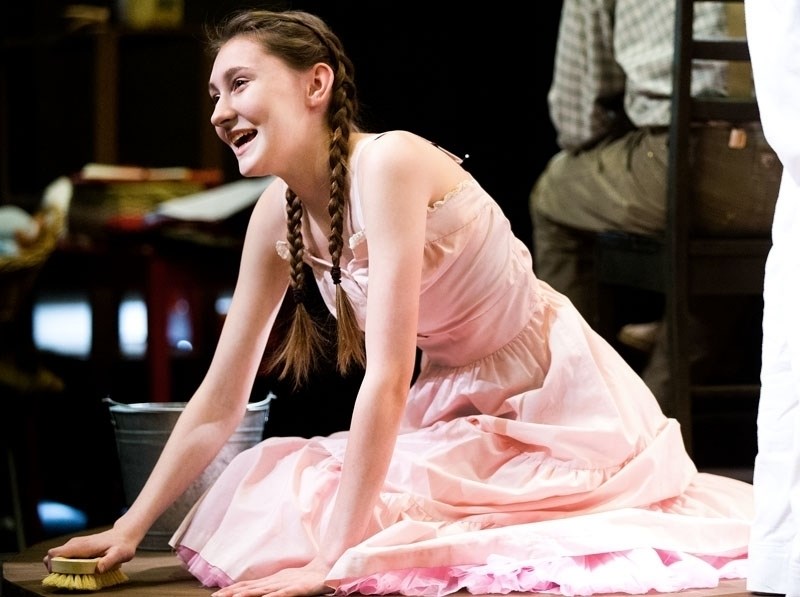 St. Albert Catholic High School student Brianda McArthur sings a solo during rehearsal of the school&#8217;s upcoming performance