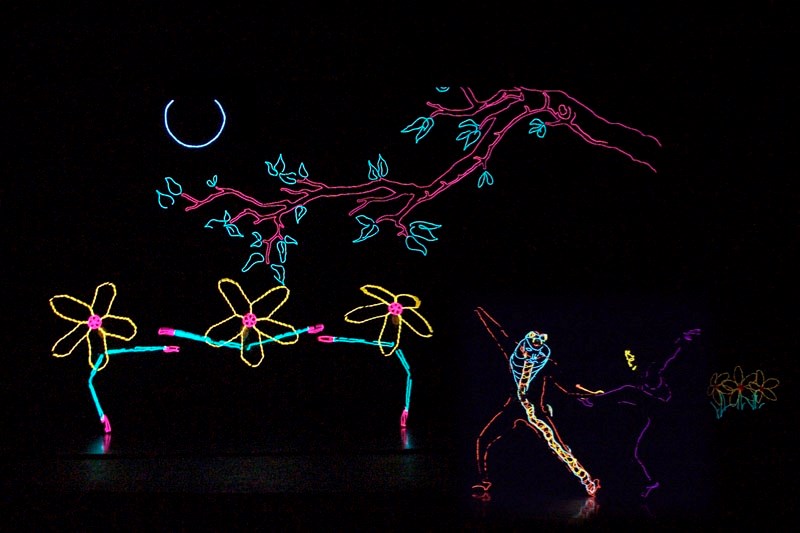 One segment of iLumiDance debuting at the Morinville Community Cultural Centre on March 10