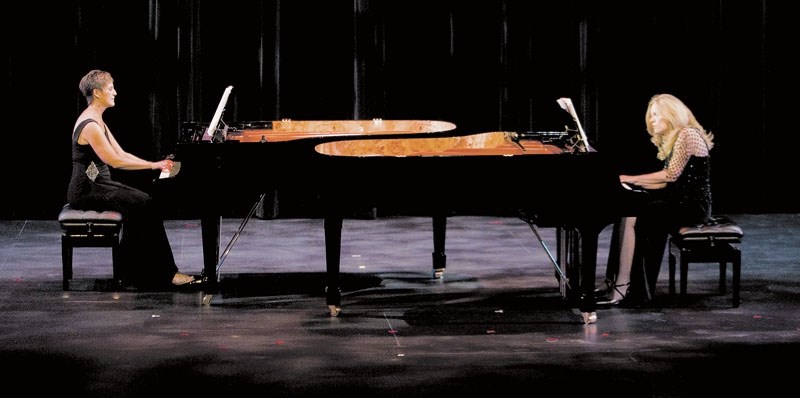 Pianist Nancy Watt (left) and Ina Dykstra combine their prodigious talents for a special night of 2 pianos 4 hands at Don&#8217;s Piano Place on March 19-20.