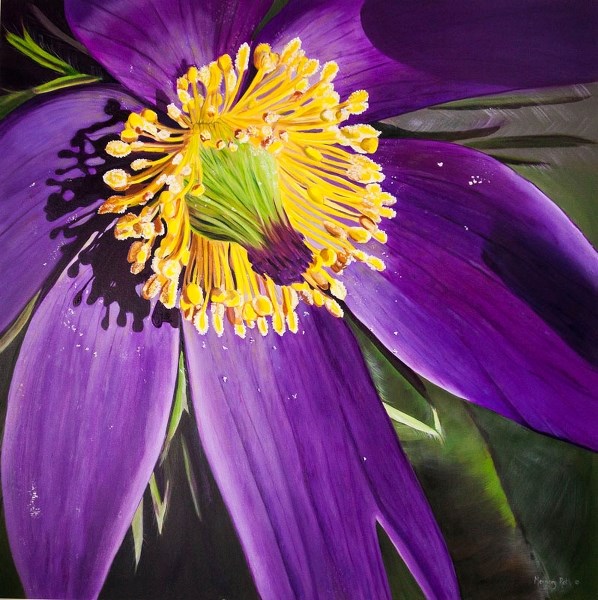 Prairie Crocus by Artist Memory Roth on display at the Southern Alberta Jubilee Auditorium starting tomorrow.
