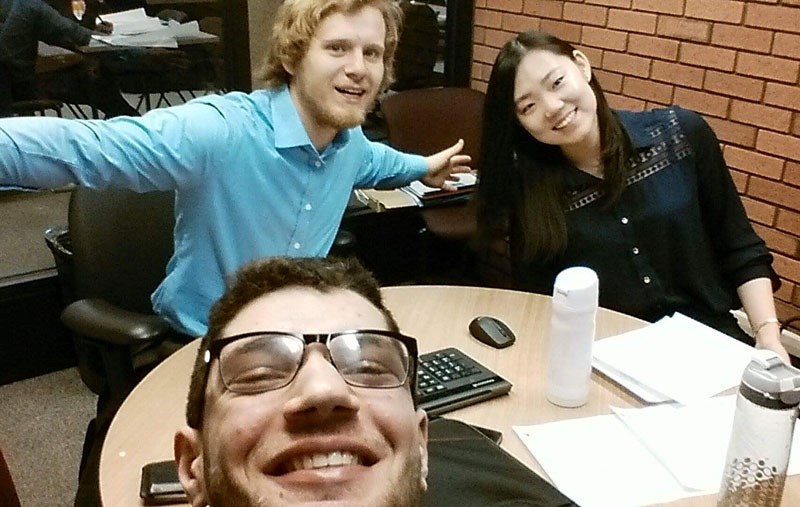 Business students Mark Nassar