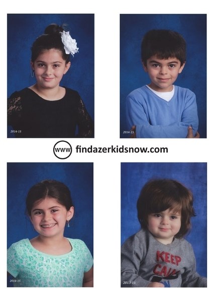 The four children abducted in August 2015 are: Azer children Sharvahn