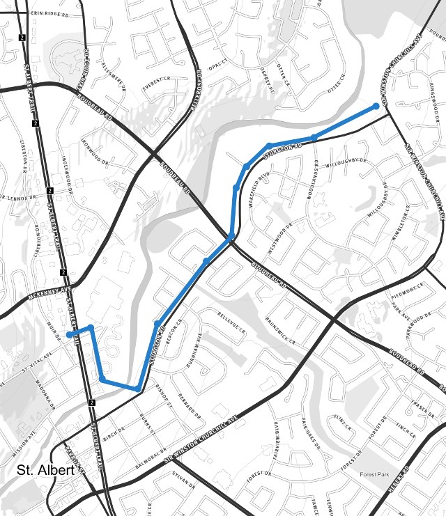 Proposed Project 9 route
