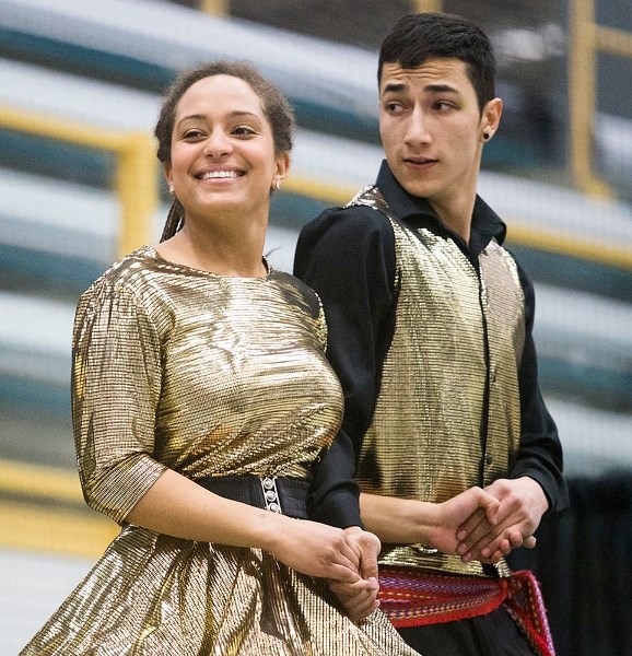 JIG IS UP â€” Members of the Métis Child &amp; Family Services Jiggers dance at the 2015 Métis Spring Festival in St. Albert. While organizers had previously said this