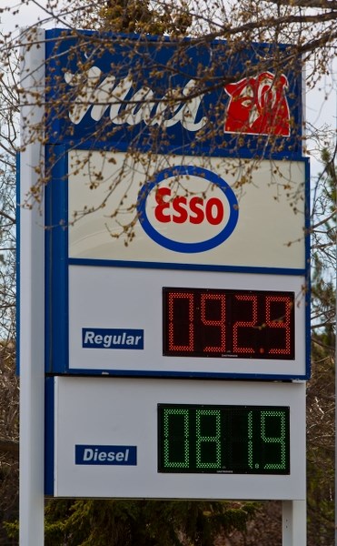 GOING UP â€” The provincial budget announced on Thursday includes a carbon tax that will mean higher gas prices in Alberta.