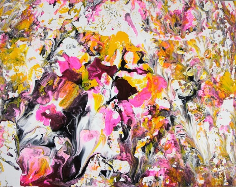 Madeleine Arnett&#8217;s Floralescent is just one of hundreds of paintings that will be on display during this weekend&#8217;s show and sale event put on by the St. Albert