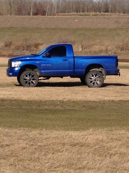 Morinville RCMP say occupants of a truck like this one were pointing guns out the windows on April 14.