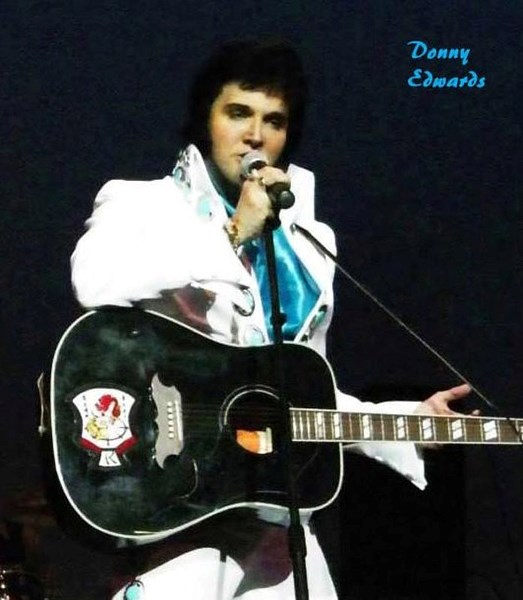 Donny Edwards as the legendary icon Elvis Presley debuts The King: A Musical Tribute at the Arden Theatre on Tuesday