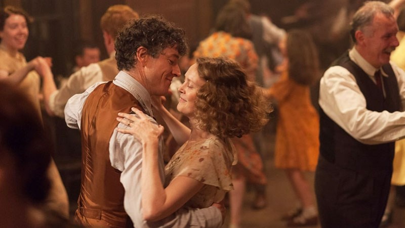Jimmy Gralton (Barry Ward) dances with his long-lost sweetheart Oonagh (Simone Kirby)