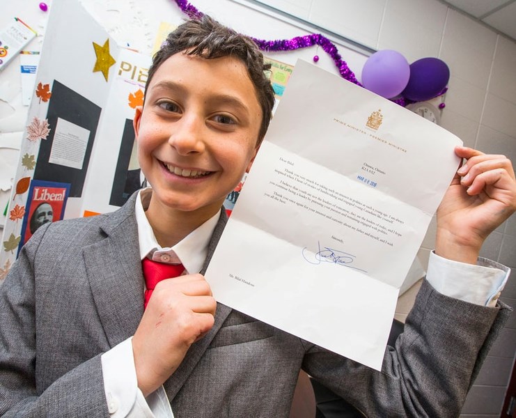 Elmer Gish Grade 5 student Bilal Hantous