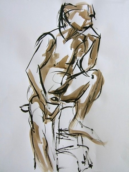 Karen Blanchet recently won an Honourable Mention from the Federation of Canadian Artists during its From Life show in Vancouver. The drawing is called Fast and Furious.