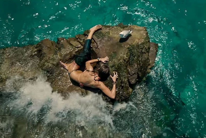 Blake Lively plays med student/surfer girl Nancy Adams in The Shallows