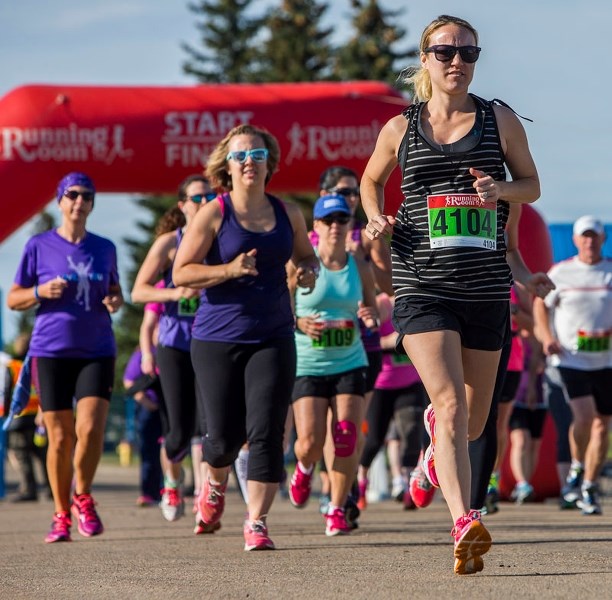 Runners and walkers took part in the fourth annual run for the Jessica Martel Memorial Foundation â€“ an organization that promotes the end of domestic violence â€“ in