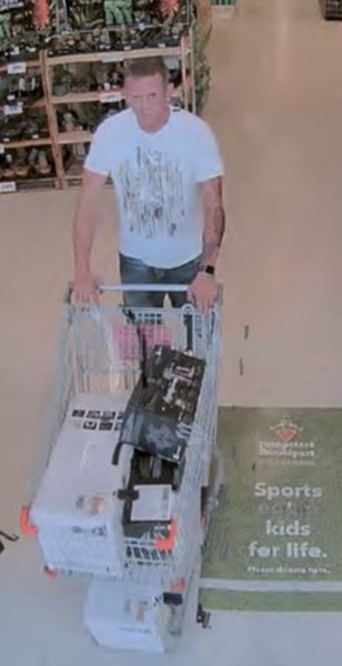 RCMP is asking for public help to identify a man who stole four Dyson brand vacuums from a store in July.