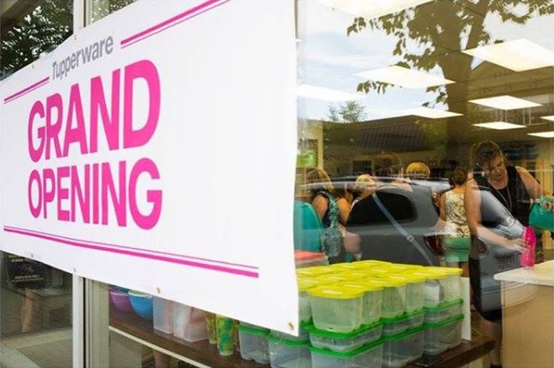 TUPPERWARE PARTY â€“ A grand opening was held Tuesday for the new Tupperware studio on Perron Street. This is the fifth studio location in the country and the first in