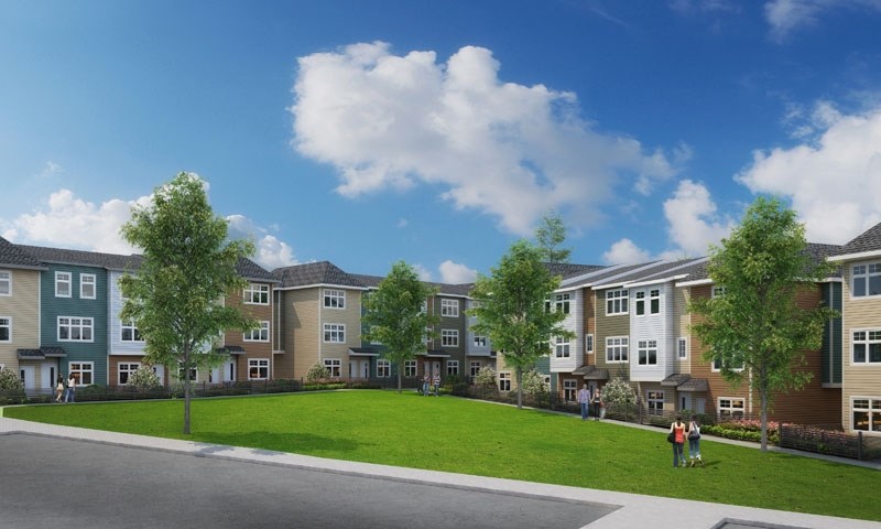 Artist rendering of the new Slokker townhome development currently in pre-construction in Oakmont.