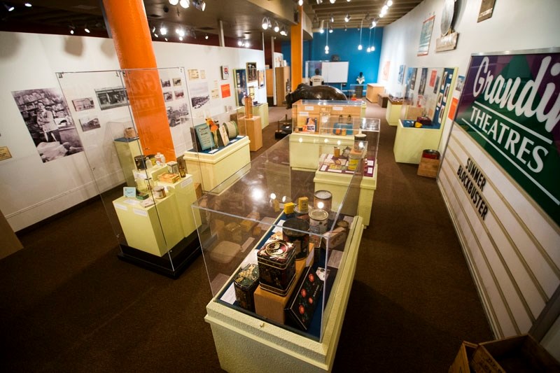 One of the exhibition spaces at the MusĂ©e HĂ©ritage in St. Albert Place.