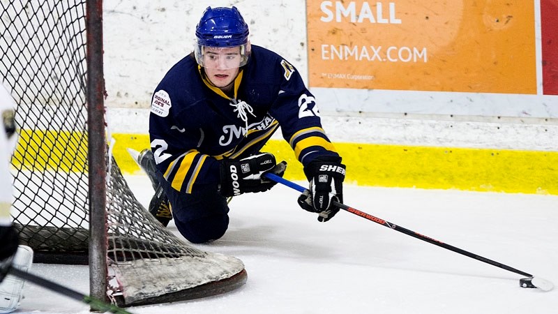 OFFENSIVE THREAT â€“ Matt Havens is back for another season as a high-scoring forward with the St. Albert Merchants in the Capital Junior B Hockey League. Havens finished