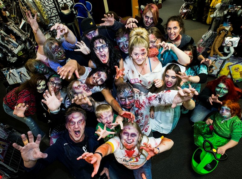 A horde of zombies