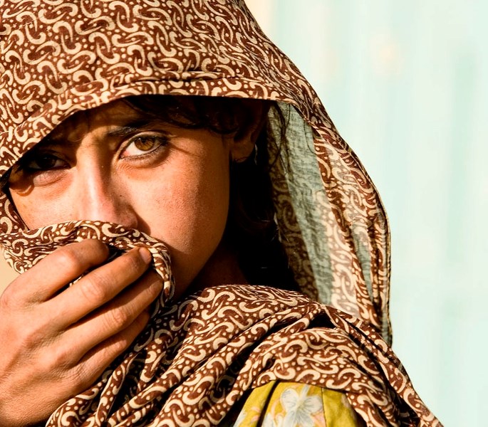 David Bowering&#8217;s photograph Veiled Girl is just one of the artworks on display starting today for the Art Gallery of St. Albert&#8217;s new exhibit called Blood