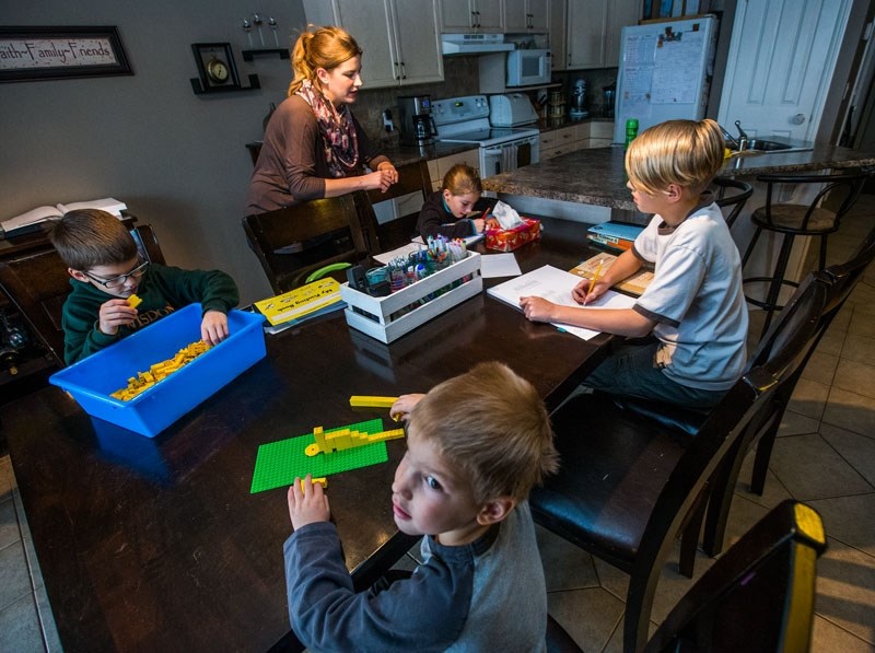 SCHOOL&#8217;S OUT? â€“ St. Albert resident Andrea Veldcamp is one of the thousands of Alberta parents affected by the province&#8217;s decision to shut down the Trinity