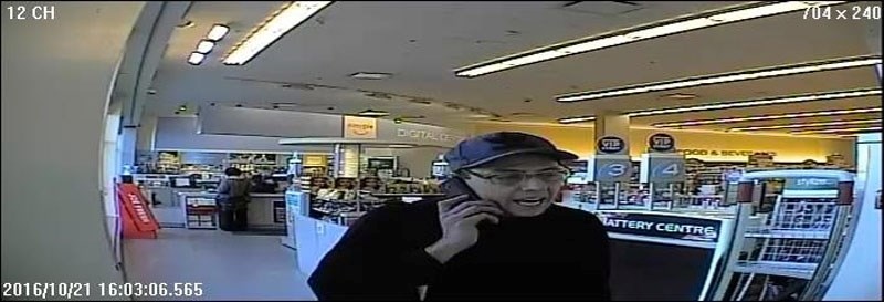 Police have released a photo of this man wanted in connection with the theft of $900 worth of fragrances from Shoppers Drug Mart.