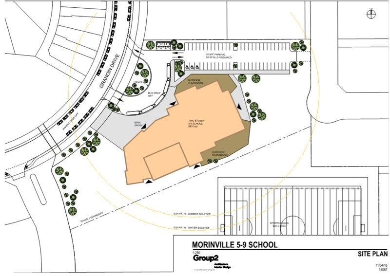 SCHOOL PLAN â€“ The new middle school in Morinville