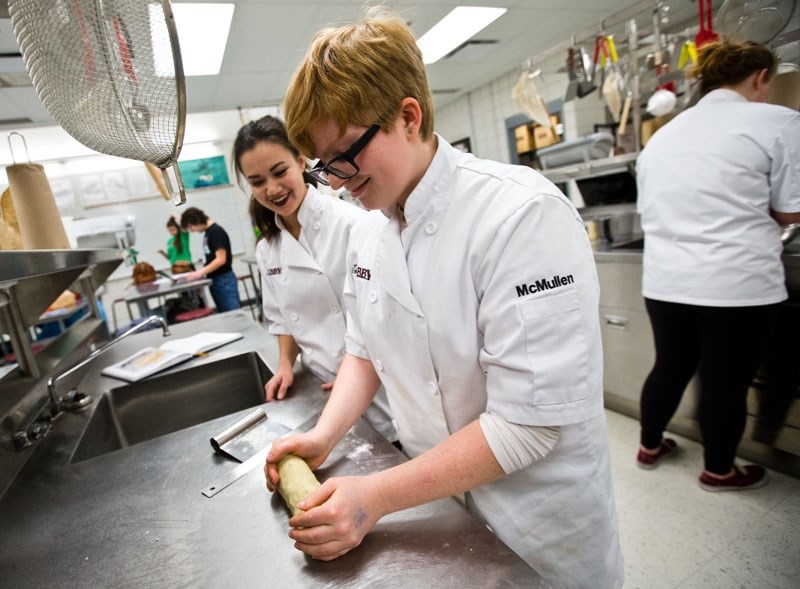 Bellersoe High School students Rebecca Mack