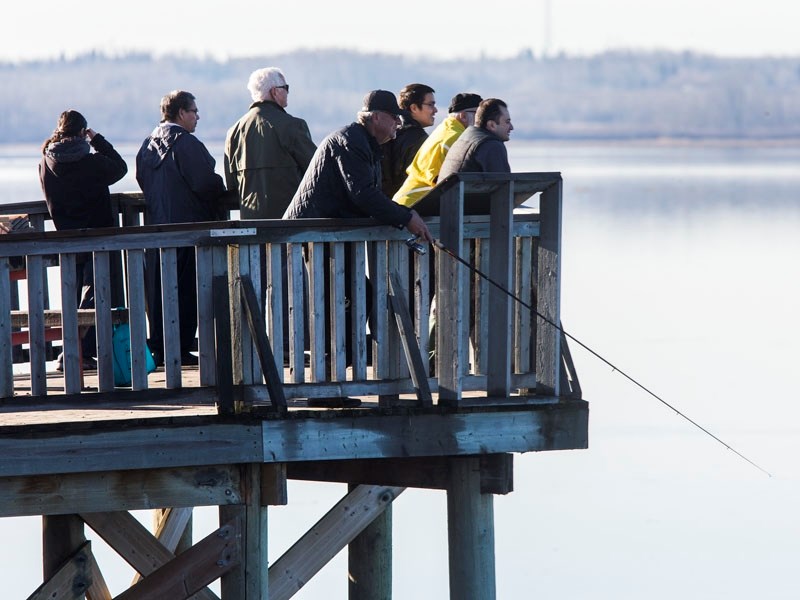 Bird watchers and anglers alike took advantage of the open water at Big Lake to take in the sights as the wave of warm weather continued through the second week of November.