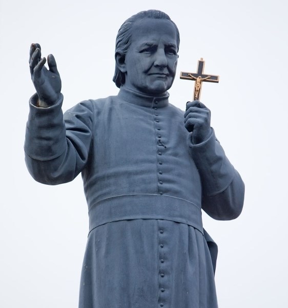 WATCHFUL â€“ The statue of Albert Lacombe on Mission Hill. Erected in 1929