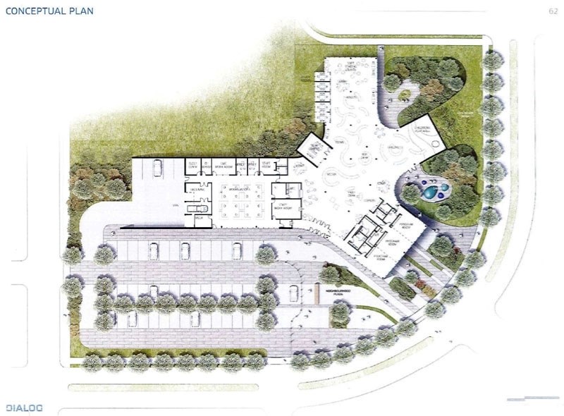 An artist&#8217;s rendering of the $18-million branch library which St. Albert City Council approved as part of the 2017 city budget.