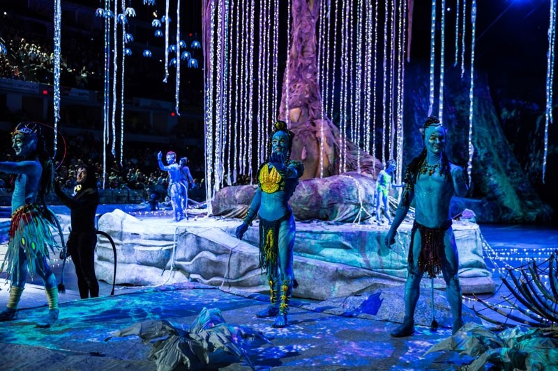 Former St. Albert resident Kristi Wade performs in Cirque du Soleil running Dec. 22 to 26 at Rogers Place. Wade is the central figure in character as a Na&#8217;vi female of