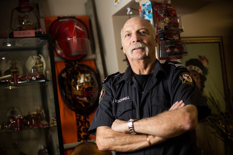STILL ON CALL â€“ Morinville firefighter David &quot;Bud&quot; Rockwell recently celebrated 45 years of service with the Morinville Fire Dept. He is the longest serving
