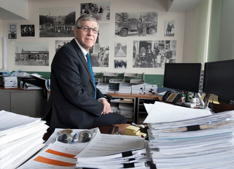 St. Albert Mayor Nolan Crouse in his office at City Hall on Thursday