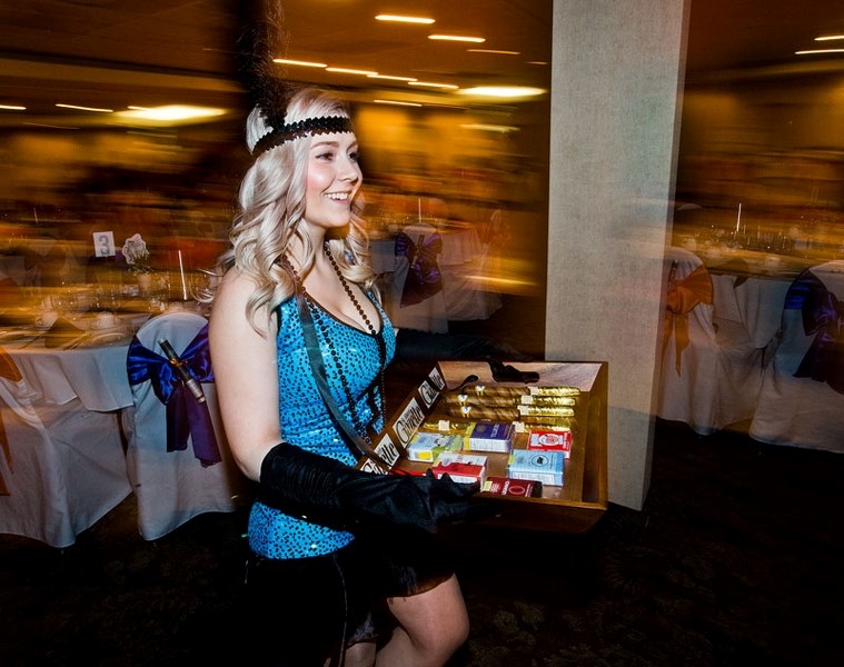 ROARING &#8217;20s – Music artist and St. Albert resident Jessy Mossop played the part of a cigar-girl and entertainer during the Roaring &#8217;20s-themed St. Albert Chamber 