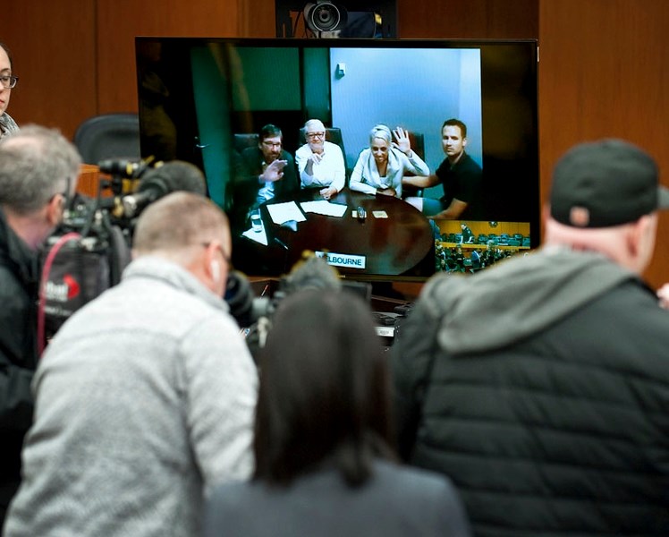 SENTENCE &#8216;HUGE RELIEF&#8217; – The McCann family appear in a Court of Queen&#8217;s bench courtroom via video link from Melbourne