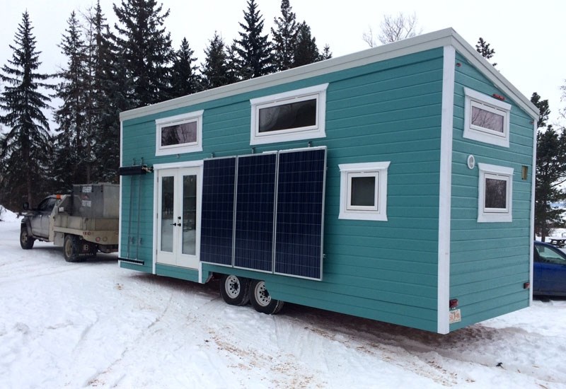 TINY HOUSE – Sturgeon County&#8217;s Kenton Zerbin will have this tiny home at the Edmonton Home and Garden Show next week. The home is completely off-grid and has a bathroom