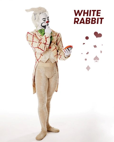 Alan Ma as the White Rabbit is always conflicted with time in Alberta Ballet&#8217;s Alice in Wonderland coming to the Northern Alberta Jubilee Auditorium on March 24 and 25.