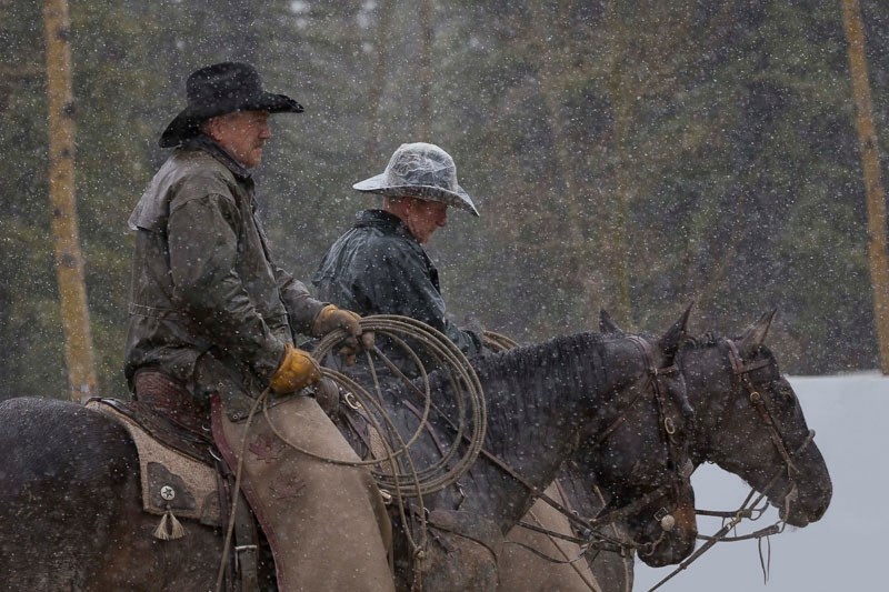 An image of cowboys in the snow by St. Albert Photography Club member Don Durand. The club&#8217;s members have just rotated in a new series of photography on display at Red