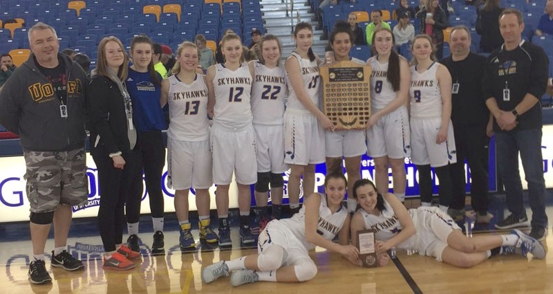 PROVINCIAL PRIDE &#8211; The St. Albert Skyhawks finished the 4A women&#8217;s provincial championship as winners of the consolation final/fifth-place game in Lethbridge. The 
