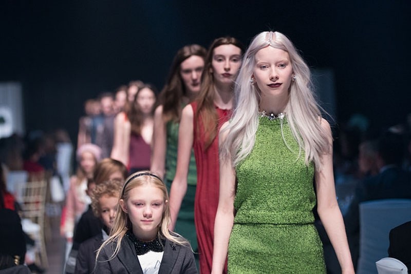 The spring and summer fashion runway boasts bright colours