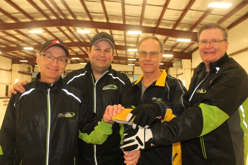 LORDS OF THE RINGS – The Dale Briske rink sealed the deal in Wednesday&#8217;s final at Ellerslie as winners of the eighth men&#8217;s banner for the St. Albert Curling Club