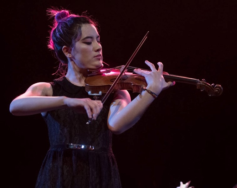 Gabrielle Despres plays the Polonaise Brillante in D major during the St. Albert Rotary Music Festival Encore Program 2017 at the Arden Theatre in St. Albert on Wednesday