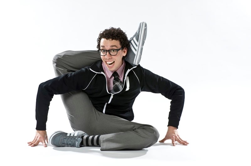 Comedian-contortionist Jonathan Burns