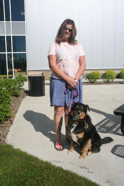 HERO – Calahoo&#8217;s Tracey Matkea credits her Australian shepherd/border collie cross Becky-Jo with saving her life after she was thrown from her horse in Arizona last