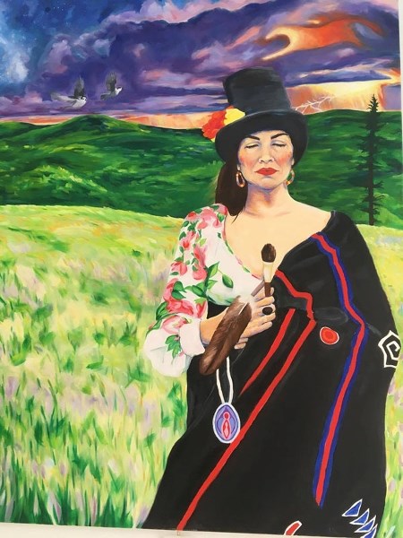 Lana Whiskeyjack&#8217;s art can be seen in Edmonton&#8217;s Churchill Square as part of The Works Art and Design Festival