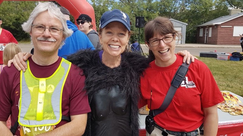 St. Albert organizer Raemonde Bezenar (middle