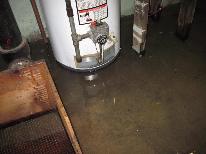 flooded basement