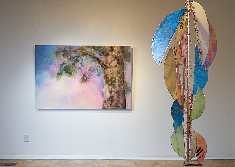 Artists Blanchet and Charest are on display in a Calgary gallery.