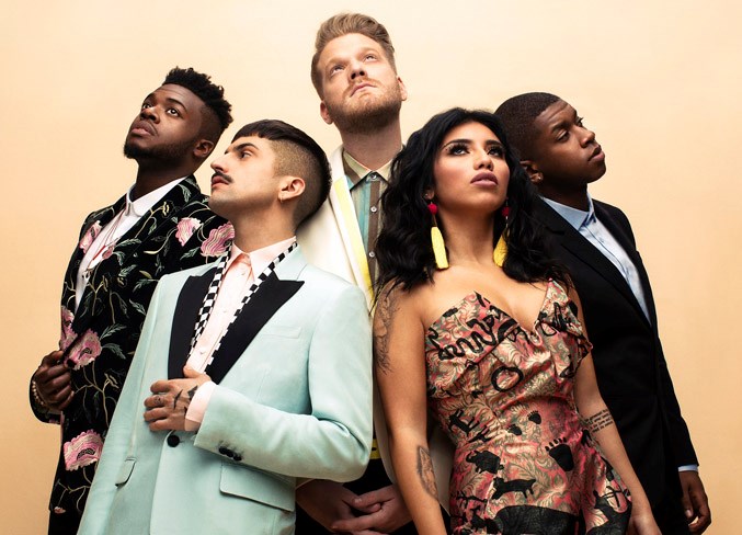 Pentatonix makes an appearance at Edmonton's Rogers Place on June 30, 2019.